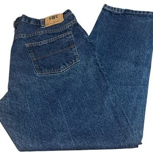 Real Ranch Mens Straight Leg Denim Jeans Blue Medium Wash 40x32 Cotton
